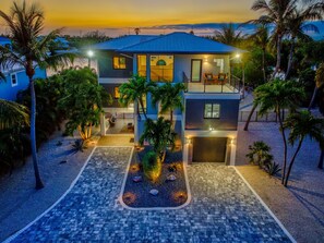 Front of the home sunset view