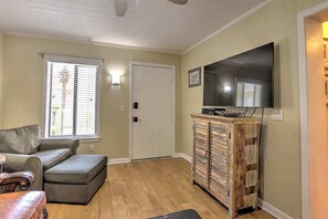 Cozy living space with TV