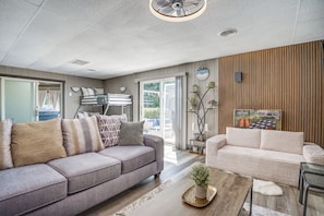 Living Room | Twin/Full Bunk Bed | Work Desk | Central A/C & Heating