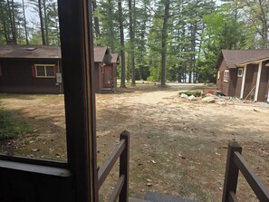 View to water from screen porch