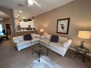 Living room with TV