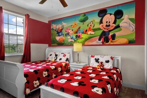 Bedroom 3 with Full bed, Twin bed, and TV (2nd floor)