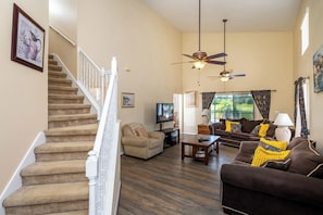 Staircase leading to the second floor