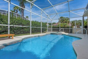 Make a splash in your very own sparkling covered pool after a day exploring the best of Orlando