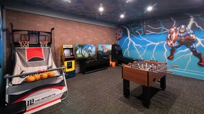 The garage game room is an absolute gamer’s paradise! #GameOn #GameNight