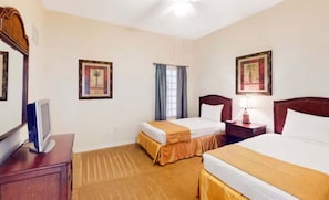 Rest easy in the double twin room with a Jack & Jill bath for added convenience