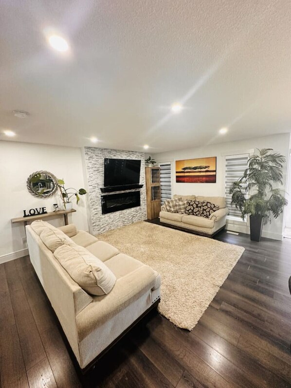 Living Room with Smart TV