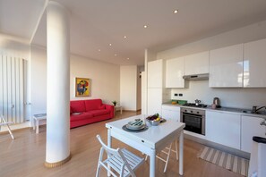 Kitchen and dining area