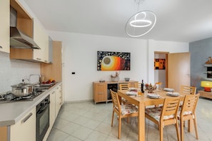 Kitchen and dining area