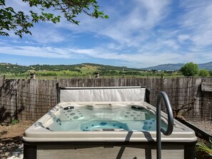 Stargaze while soaking in the hot tub away from city lights