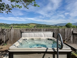 Stargaze while soaking in the hot tub away from city lights