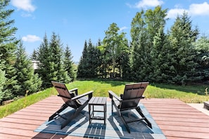 Soak up the fresh air and relax in style with comfortable outdoor seating.