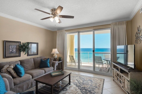 Gulf front living room