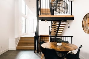 Dining area and open layout
