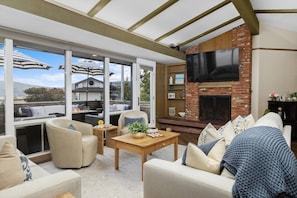Living room with queen sofa sleeper