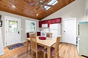 A cozy, fully equipped kitchen with all the essentials for your stay
