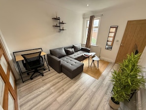 Inviting Living Room with Soft Natural Light