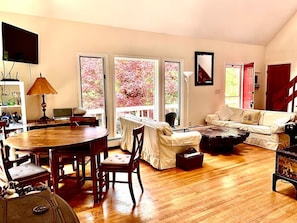 Another view of L shaped Living Room/Dining room on the other side. 2 dining sit