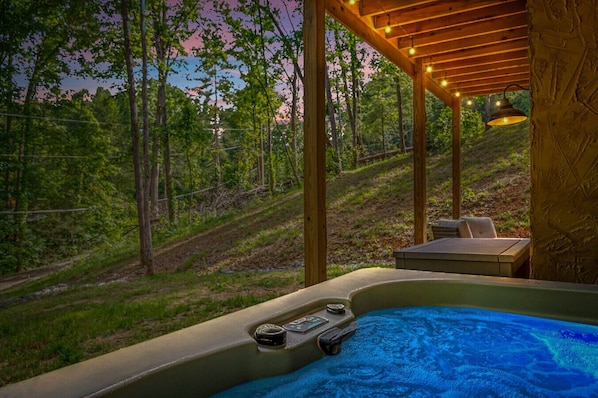 A warm soak on a cool night, yes please!