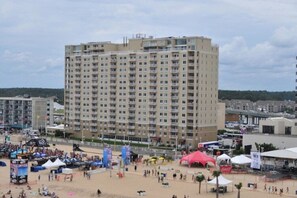You are right on the beach in the middle of all the activity!