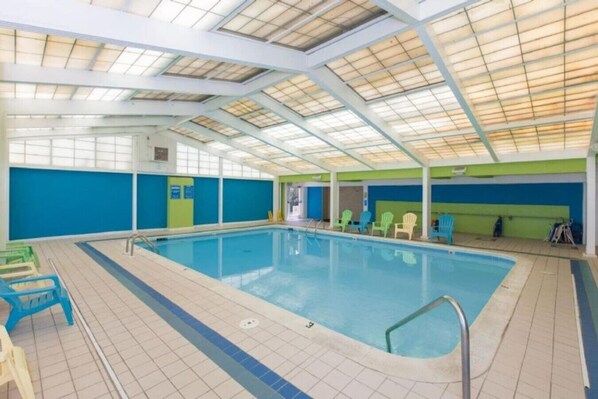 The shared condo pool is heated and available all year long!