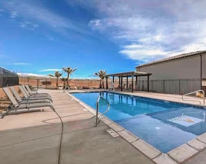 Cool off at the community pool just steps away from your front door.