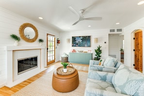 Living Area | Wood-Burning Fireplace