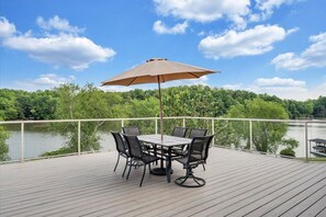 Enjoy your meals on the deck with unobstructed views