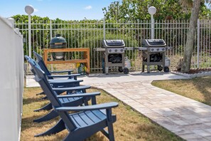 Grills provide for cookouts and BBQs