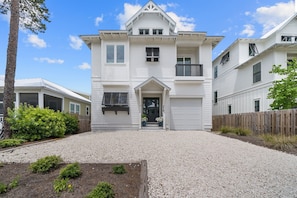 Sea More | Front Entrance Area | 5 Minute Walk To Beach Access | Private Heated Pool | Quaint Location