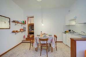 Kitchen and dining area