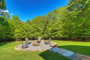 Spacious Yard | Fire Pit | Hot Tub | Grill | 2-Story Cabin w/ Basement