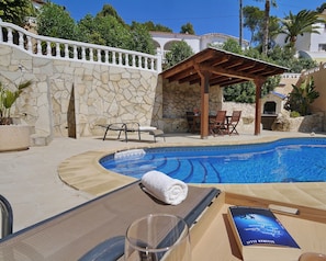 Terrace and pool