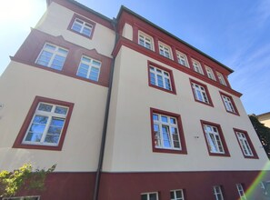 Overnatningsstedets facade