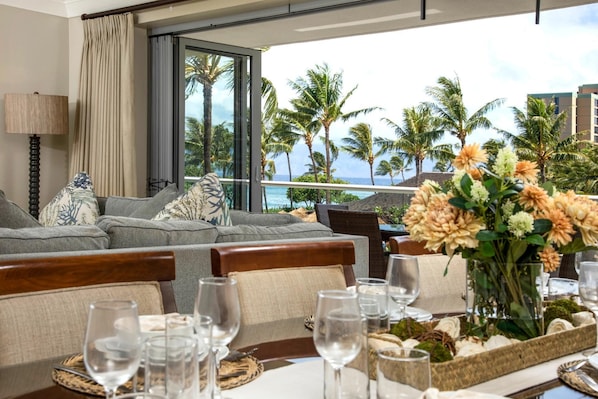 HKH-203 Ocean-view lanai perfect for morning coffee or sunset cocktails.