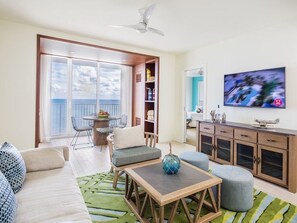 Living Area. Living Area. Exact unit will be assigned upon arrival. Views, colors, and decor may vary.