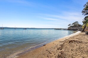 Beach at the end of the garden - accessed via a pathway