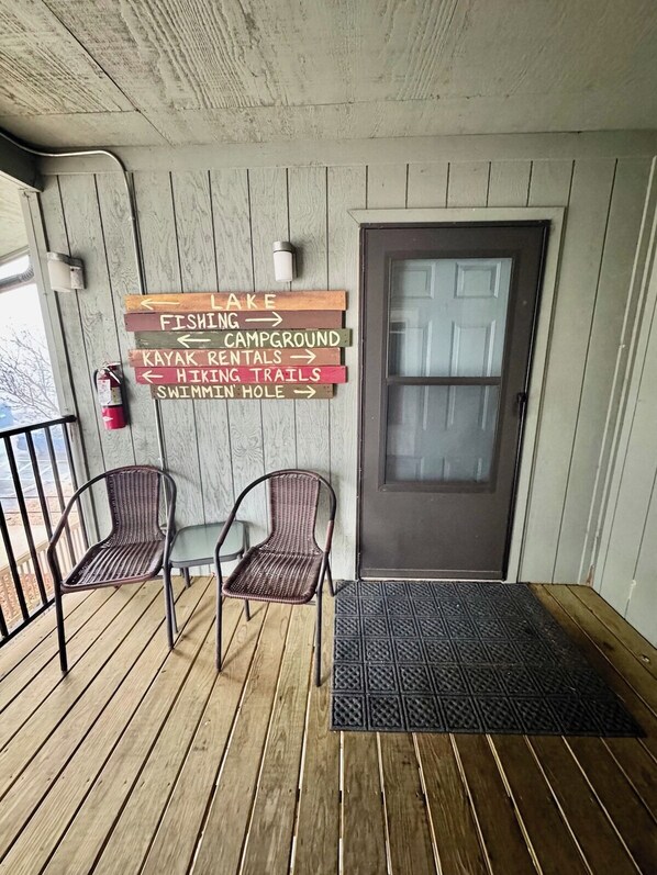 The entrance to our penthouse condo.
