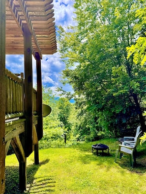 Nature's embrace! This serene setting offers a tranquil escape, perfect for enjoying the beauty of the outdoors.