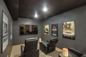 Theater Room | 3-Story Home | Reclining Chairs | Large Smart TV