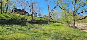 Trails below the cabin