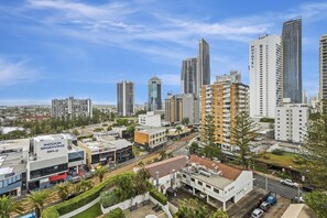 Cozy balcony with panoramic views of the Gold Coast 
