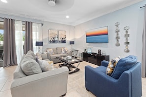 Living Room | Full Sleeper Sofa | Smart TV | 1st Floor