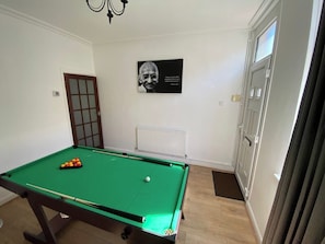A snooker board for games