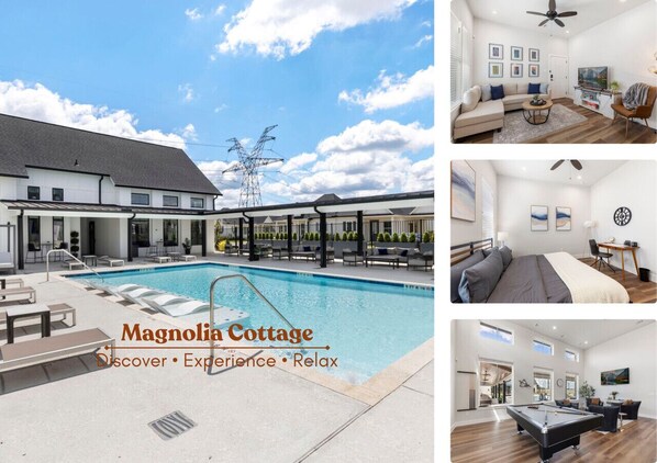 Welcome to Magnolia Cottage—your serene home base to relax, unwind and indulge.