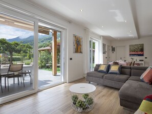 Interior Design, Furniture, Flooring, Floor, Wood, Couch, Ceiling, Wood Flooring, Living Room, Home