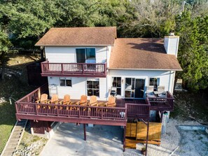 Multi level home with spacious decks