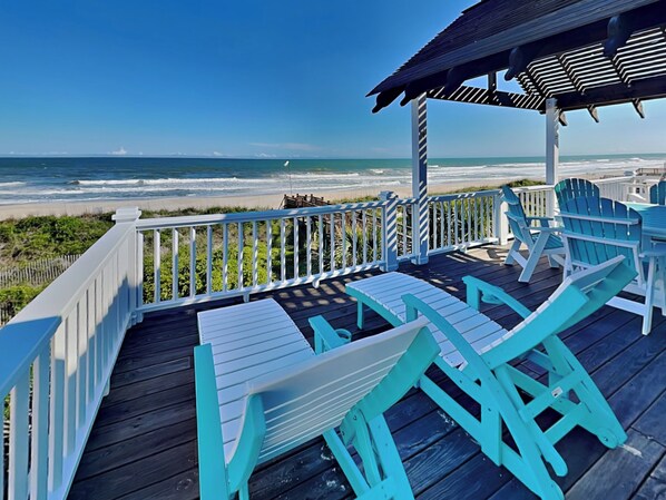 Upper Deck Area with Ocean Views