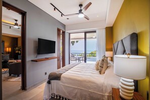 Master Bedroom  —King size bed, smart TV, huge ensuite bathroom and ocean view
