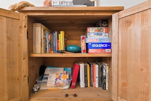 Games & Books In Living Room